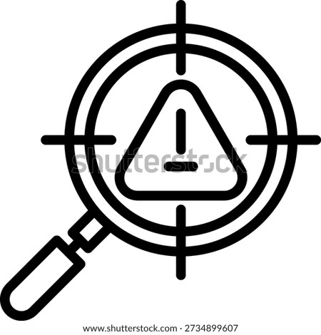 Vector Design Threat Detection Icon Style