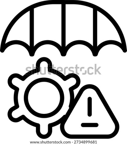 Vector Design Threat Mitigation Icon Style
