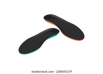 Vector design for three-layered shoe arch support insole vector logo design illustration.