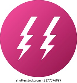 Vector Design Thunder Icon Style