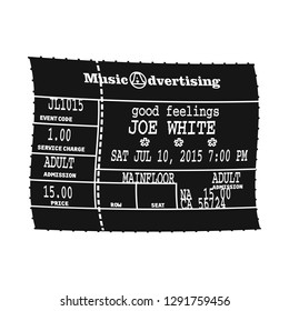 Vector design of ticket and admission logo. Collection of ticket and event stock vector illustration.
