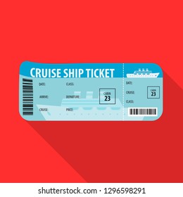 Vector design of ticket and admission sign. Collection of ticket and event vector icon for stock.
