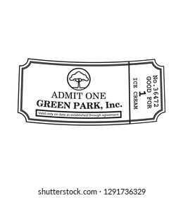 Vector design of ticket and admission symbol. Collection of ticket and event vector icon for stock.