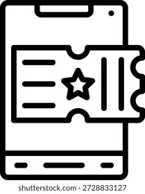 Symbolstil für Vektordesign-Tickets