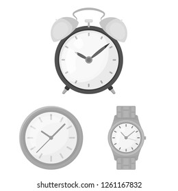 Vector design of time and hour symbol. Collection of time and business  stock vector illustration.