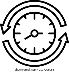 Vector Design Time Management Icon Style