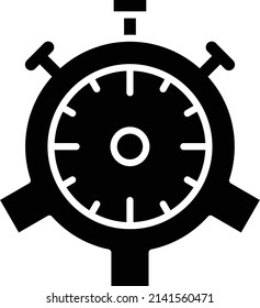 Estilo de icono de administración de tiempo de diseño de vectores