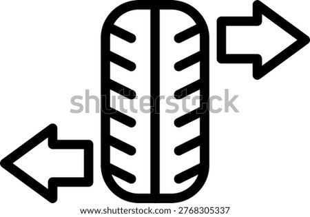 Vector Design Tire Valve Adapter Icon Style