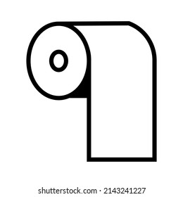 vector design, toilet paper shape illustration