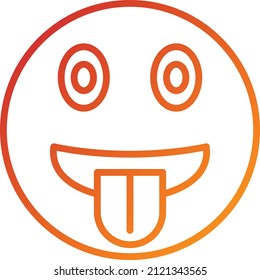 Estilo del icono de la eliminación de la lengua de diseño del vector