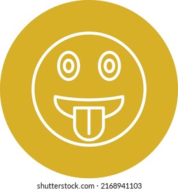 Vector Design Tongue Out Icon Style
