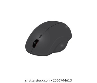 vector design of a tool It's called a black mouse which is usually used to move the pointer or cursor in the form of an arrow on a laptop or computer