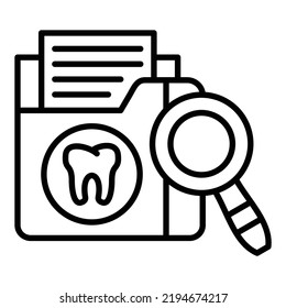 Vector Design Tooth Analysis Icon Style