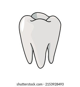 diseño vectorial, ilustración de forma dental