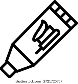 Estilo de ícone de pasta de dente de design de vetor