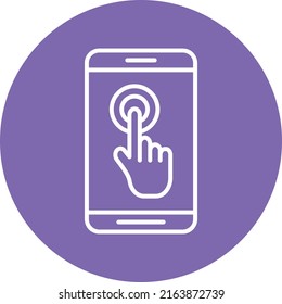 Vector Design Touch Screen Icon Style