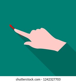 Vector design of touchscreen and hand symbol. Set of touchscreen and touch stock vector illustration.