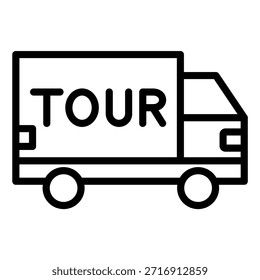 Estilo de Ícone do Tour de Design de Vetor