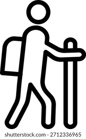 Estilo de icono turístico de diseño de Vector