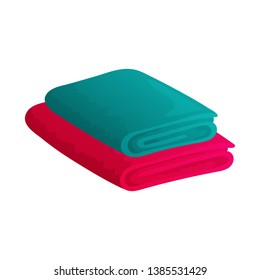 Vector design of towel and sauna icon. 