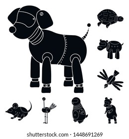 Vector design of toy and toy logo. Collection of toy and mechanism vector icon for stock.