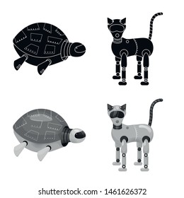 Vector design of toy and science icon. Set of toy and toy vector icon for stock.