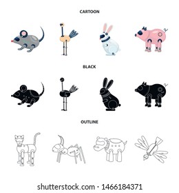 Vector design of toy and science icon. Set of toy and toy stock vector illustration.