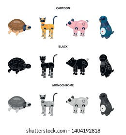 Vector design of toy and science logo. Set of toy and toy stock vector illustration.