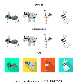 Vector design of toy and science sign. Collection of toy and toy vector icon for stock.