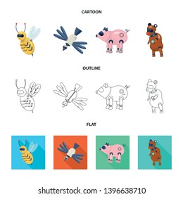 Vector design  toy and science sign. Set  toy and toy vector icon for stock.