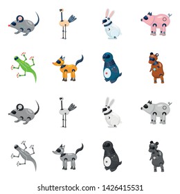 Vector design of toy and science sign. Collection of toy and toy vector icon for stock.