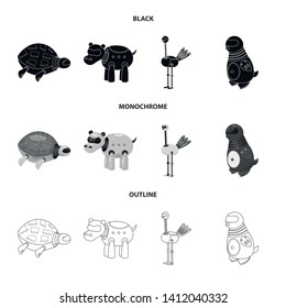 Vector design of toy and science symbol. Collection of toy and toy vector icon for stock.