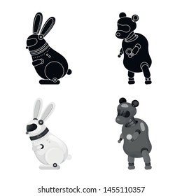 Vector design of toy and science symbol. Collection of toy and toy vector icon for stock.