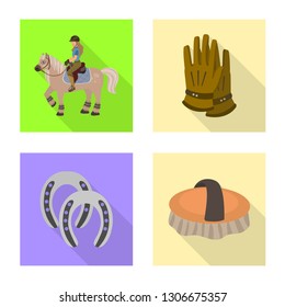 Vector design of track and racing  sign. Collection of track and riding stock symbol for web.