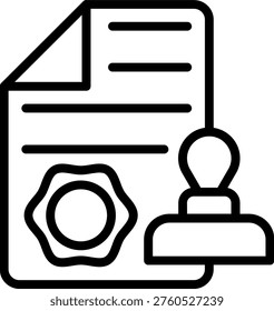 Vector Design Trademark Registration Icon Style