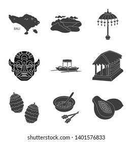 Vector design of  and traditional symbol. Collection of  and bali vector icon for stock.