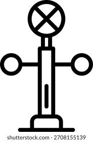 Estilo de ícone de sinal de tráfego de design de vetor