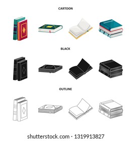 Vector design of training and cover symbol. Collection of training and bookstore  vector icon for stock.
