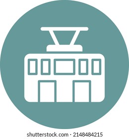 Vector Design Tram Icon Style