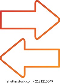 Estilo de icono de transferencia de diseño de vectores