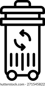 Estilo de icono de papelera de diseño de Vector