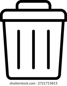 Estilo de icono de papelera de diseño de Vector