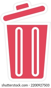 Vector Design Trash Icon Style