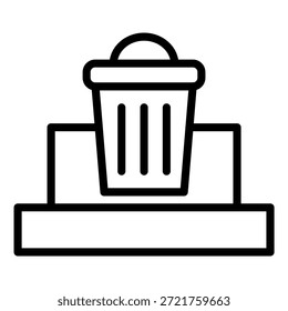 Estilo de icono de Terminador de basura de diseño de Vector