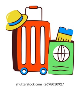 Vektordesign der Reisetasche