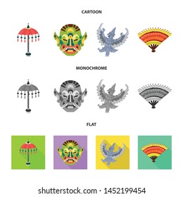 Vector design of and travel icon. Set of and traditional stock symbol for web.
