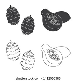 Vector design of  and travel logo. Collection of  and traditional stock vector illustration.