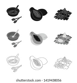 Vector design of  and travel logo. Collection of  and traditional stock vector illustration.