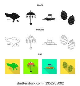Vector design of  and travel sign. Collection of  and traditional vector icon for stock.