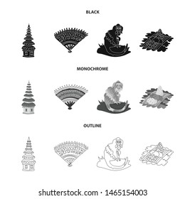 Vector design of and travel sign. Set of and traditional vector icon for stock.
